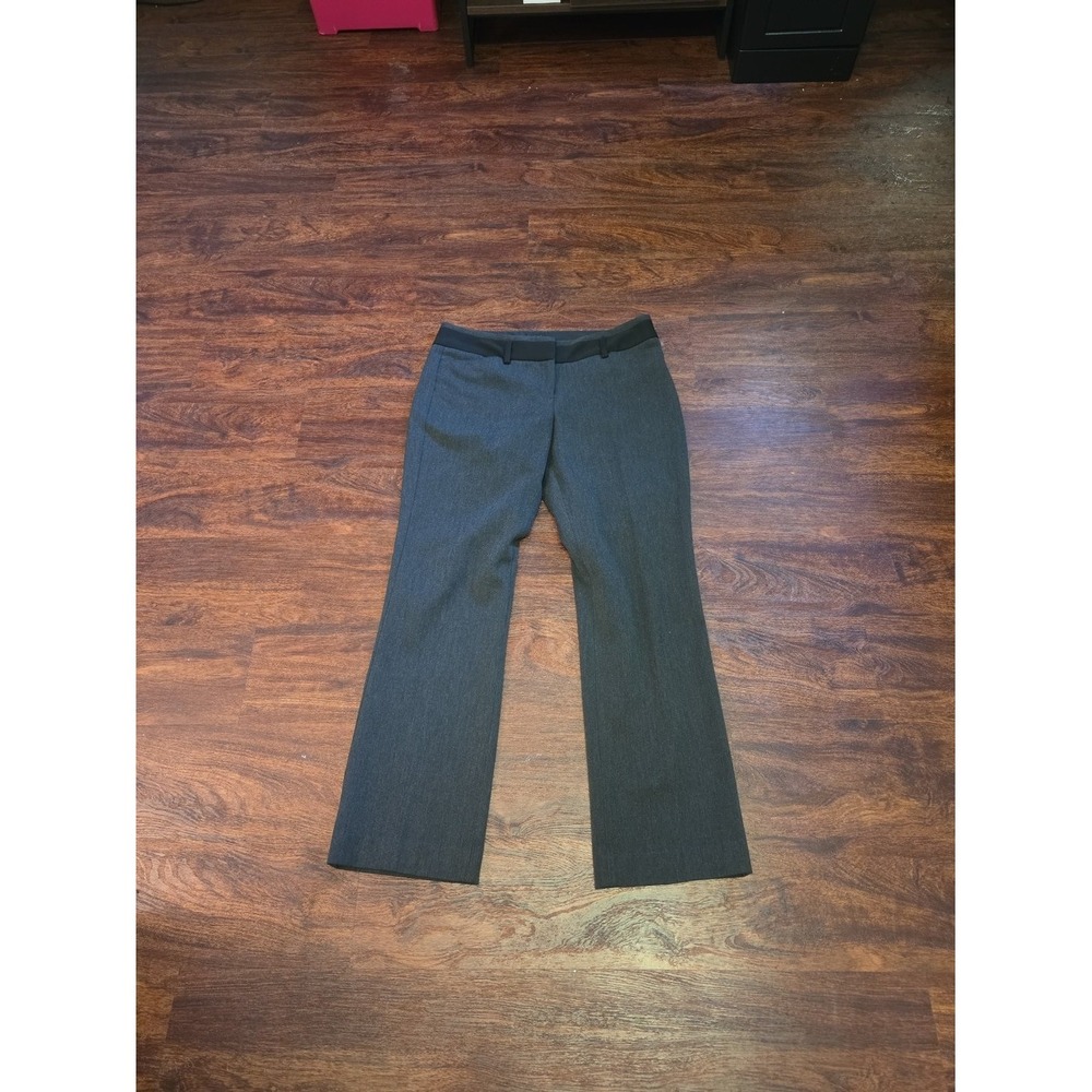 Express Editor Dress Pants Womens 4S Charcoal Gray Bootcut Stretch Trousers